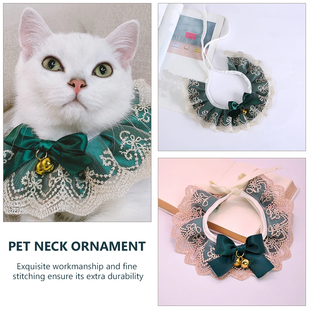 Pet Dog Cat Collars Adjustable Green Cotton Polyester Small Puppy Kitten Collar Fancy Costume Decorative Neck Ornament Photo
Pet Dog Cat Collars Adjustable Green Cotton Polyester Small Puppy Kitten Collar Fancy Costume Decorative Neck Ornament Photo