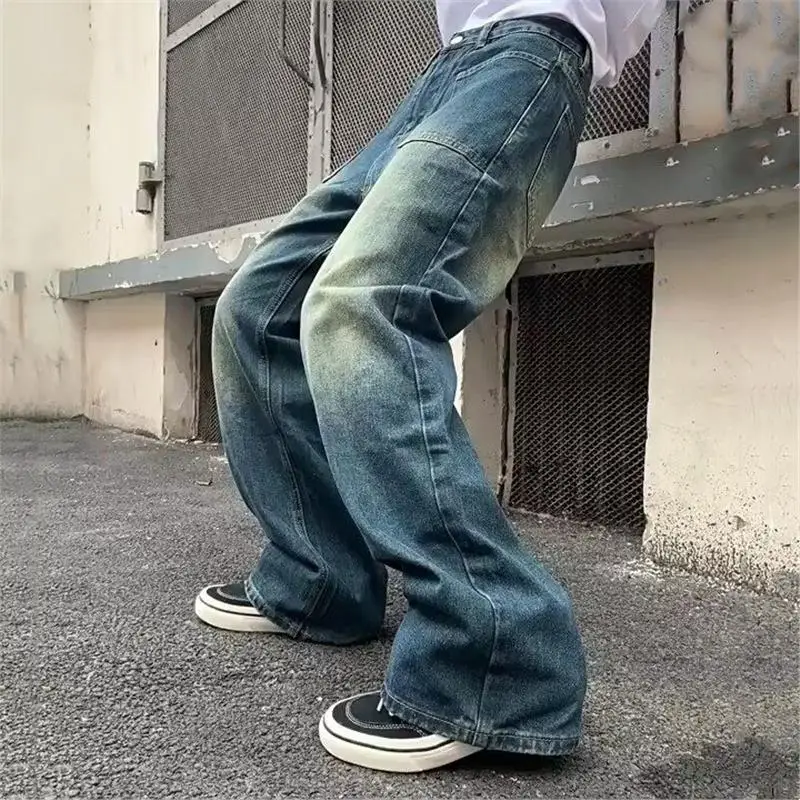 Large Size High Waist Wide Leg Jeans Men's Summer American Retro Loose Straight Long Pants Waed Denim Youth Trend Resistant...
Large Size High Waist Wide Leg Jeans Men's Summer American Retro Loose Straight Long Pants Waed Denim Youth Trend Resistant...