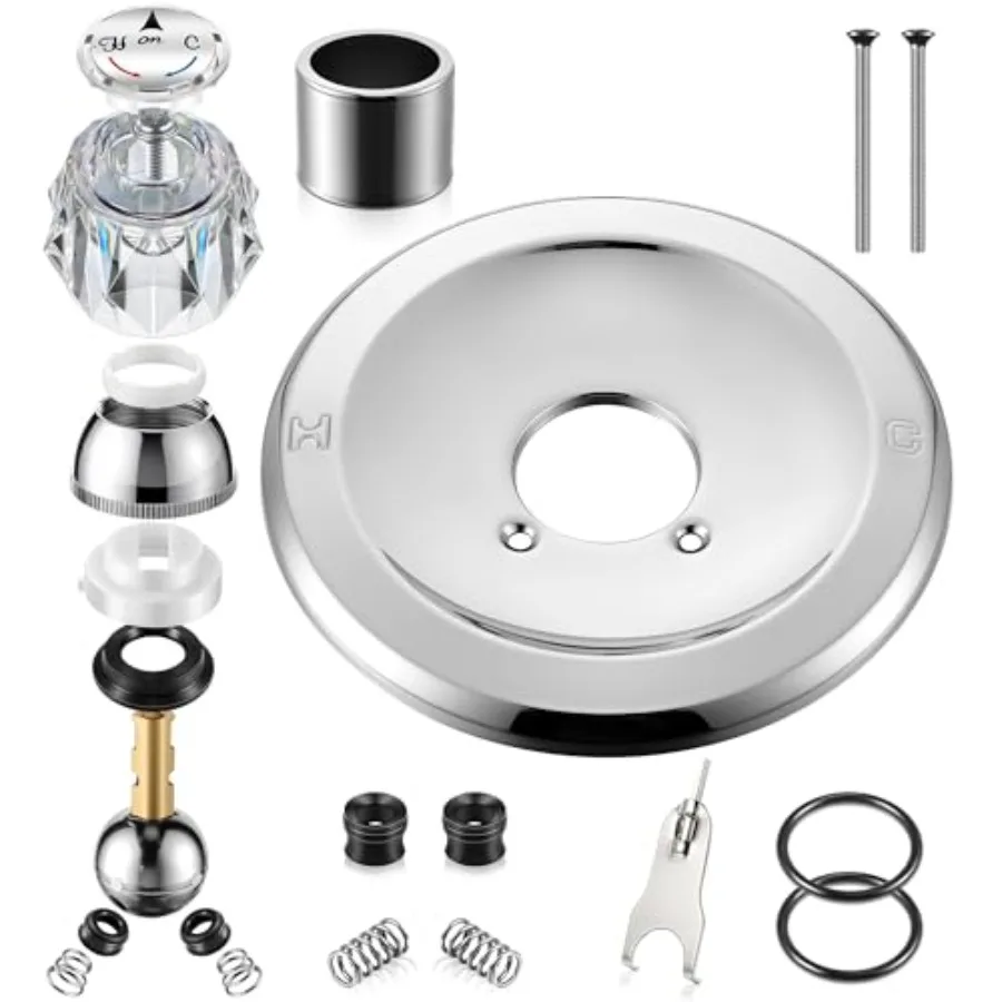 Shower Handle Renovation Repair Trim Kit Compatible with Delta RP54870, Single Function Tub Trim Kit Compatible with Delta 600
Shower Handle Renovation Repair Trim Kit Compatible with Delta RP54870, Single Function Tub Trim Kit Compatible with Delta 600