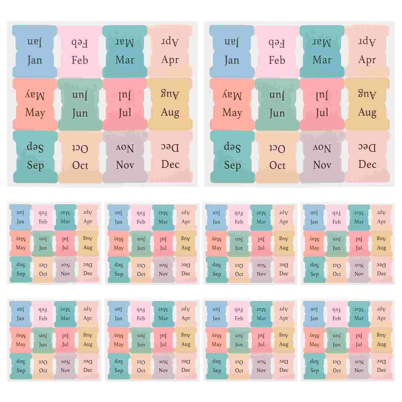10 Sheets Color Note Stickers Month Tabs for Planner Book Tags Major Reading Page Markers Paper Self-adhesive Sticky
10 Sheets Color Note Stickers Month Tabs for Planner Book Tags Major Reading Page Markers Paper Self-adhesive Sticky