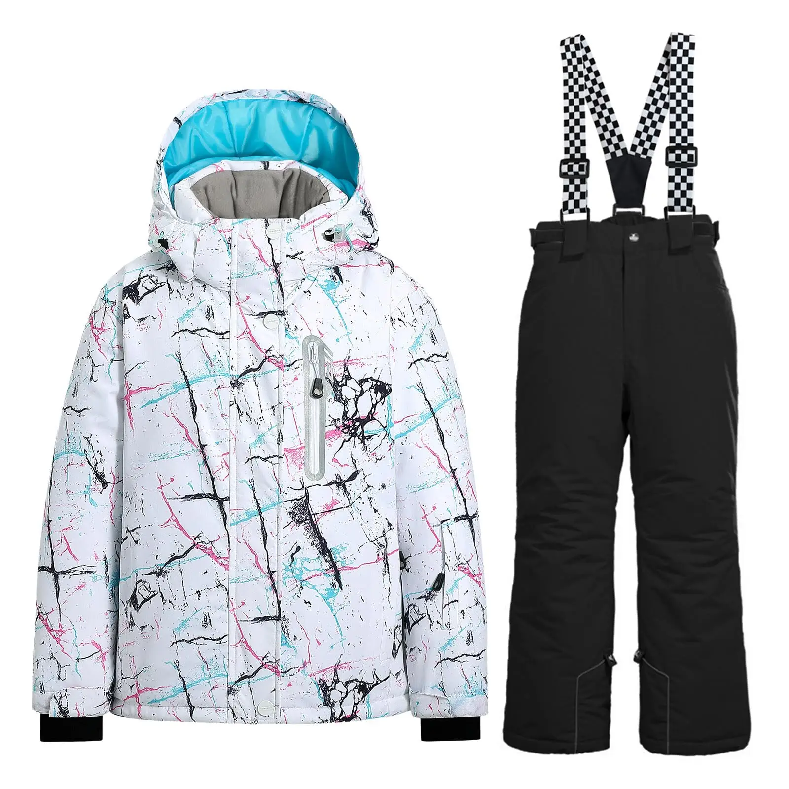 Cattreasure Thickened waterproof and warm new children's skiing clothes for boys and girls, snow suit for kids skiing equipment
Cattreasure Thickened waterproof and warm new children's skiing clothes for boys and girls, snow suit for kids skiing equipment