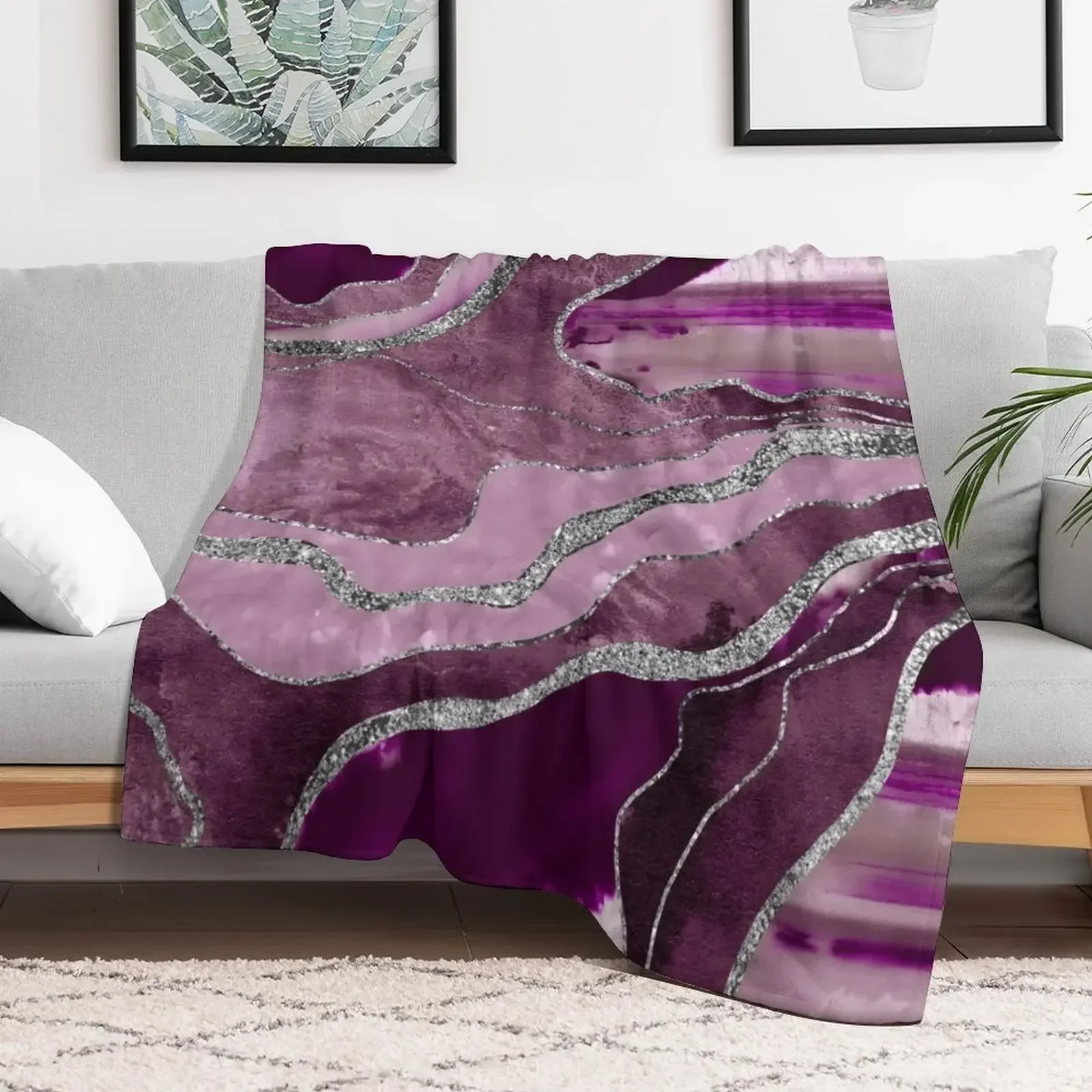 Mauve Pink Marble Agate Silver Glitter Glam #1 (Faux Glitter) #decor #art Throw Blanket Decorative Beds Bed linens Blankets
Mauve Pink Marble Agate Silver Glitter Glam #1 (Faux Glitter) #decor #art Throw Blanket Decorative Beds Bed linens Blankets