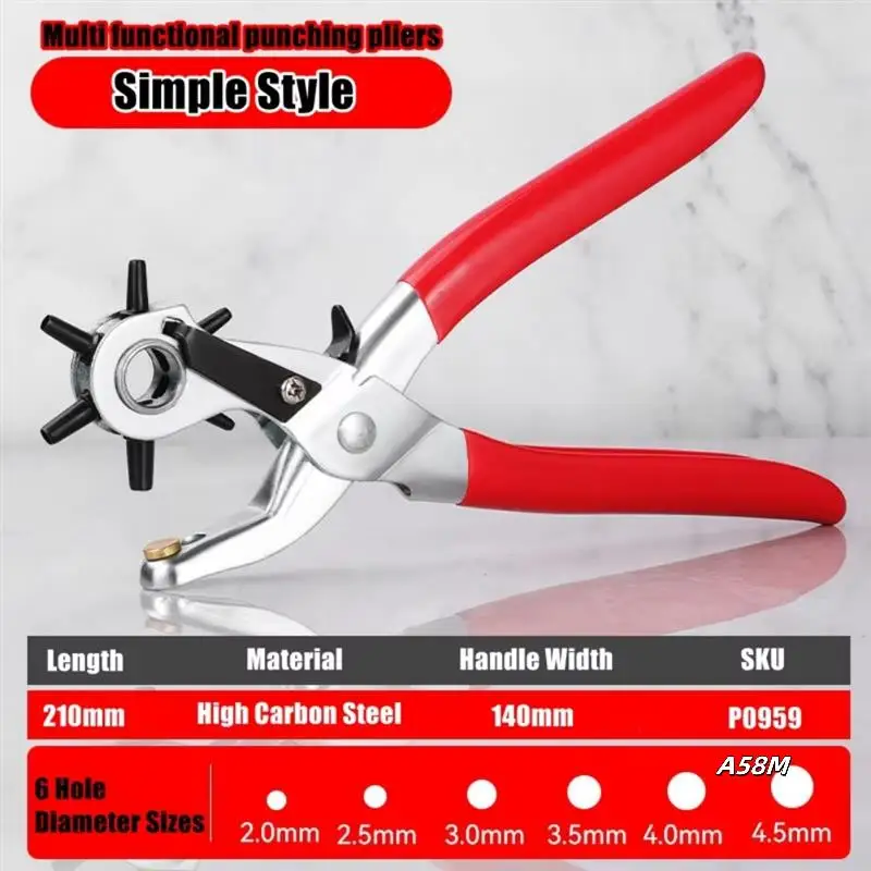 Дырокол, сверхпрочный кожаный дыроколMASTER для ремней, ремешков для часов, ремешков, ошейников для собак, седлов, обуви, ткани
Дырокол, сверхпрочный кожаный дыроколMASTER для ремней, ремешков для часов, ремешков, ошейников для собак, седлов, обуви, ткани