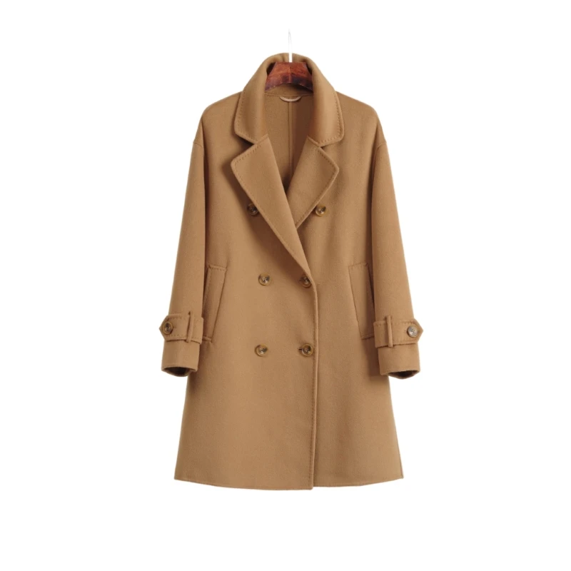 24 new vintage style superior cashmere windproof banquet coat Women's coat breasted look stylish and comfortable
24 new vintage style superior cashmere windproof banquet coat Women's coat breasted look stylish and comfortable