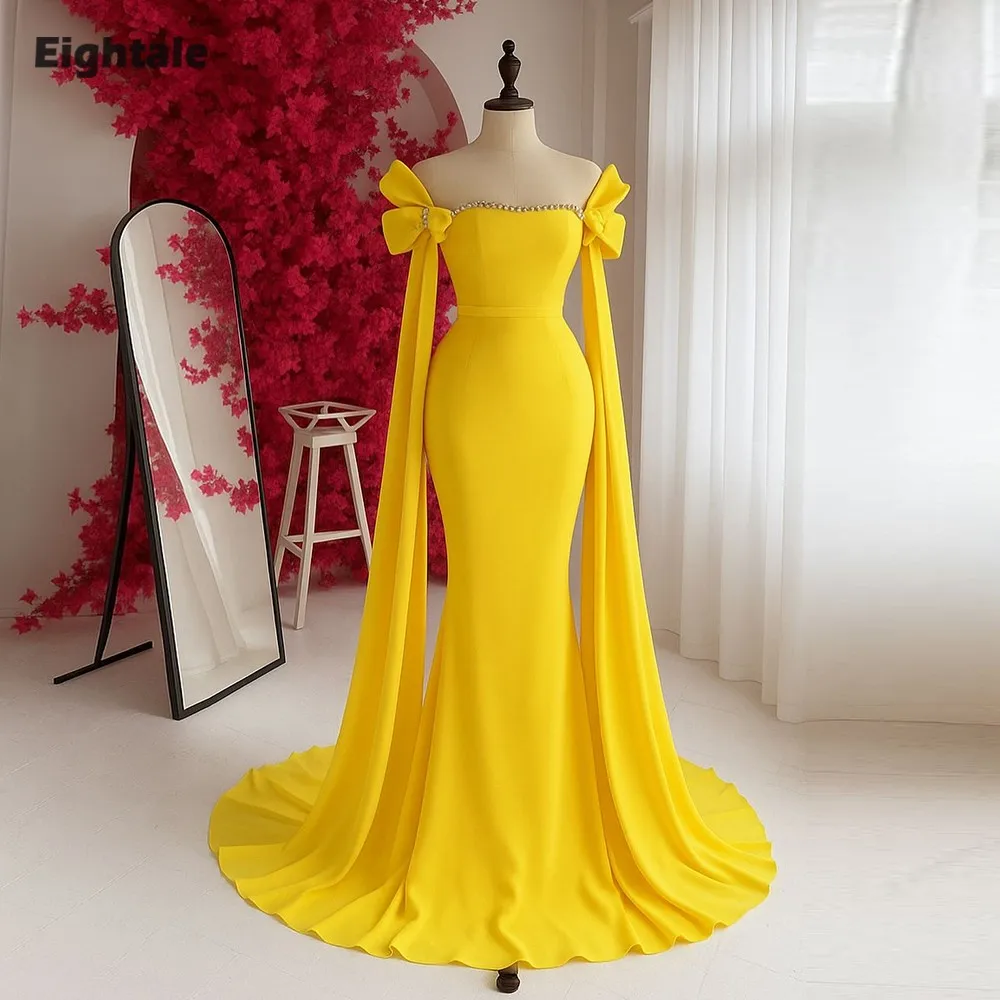 Eightale арабское вечернее платье для свадебной вечеринки, милое, расшитое бисером, русалка, желтое платье для выпускного вечера по индивидуальному заказу
Eightale арабское вечернее платье для свадебной вечеринки, милое, расшитое бисером, русалка, желтое платье для выпускного вечера по индивидуальному заказу