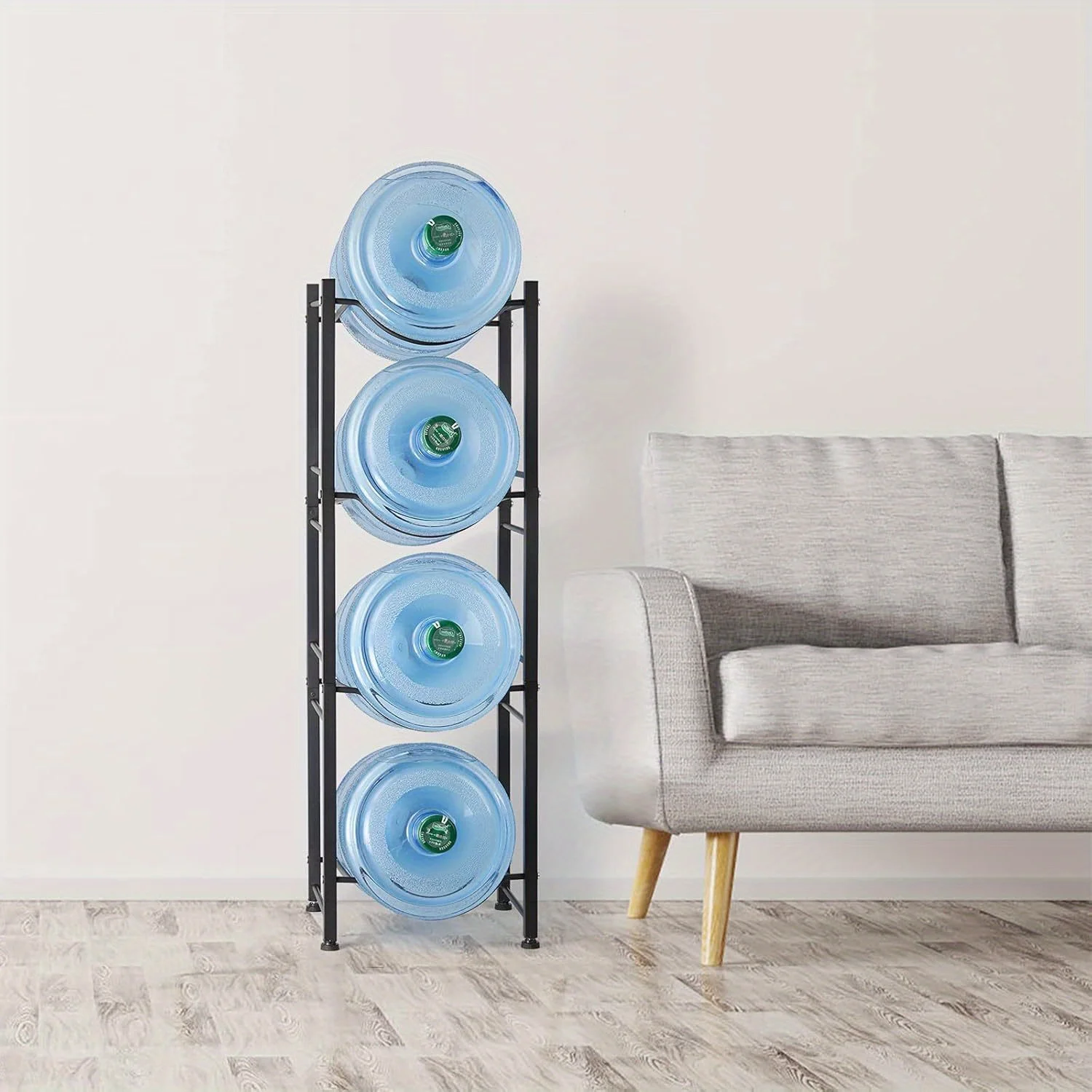 4 Tier Water Bottle Rack 5 Gallon Detachable Holder for Efficient Hydration at Home Office or Kitchen Black., Storage Racks
4 Tier Water Bottle Rack 5 Gallon Detachable Holder for Efficient Hydration at Home Office or Kitchen Black., Storage Racks