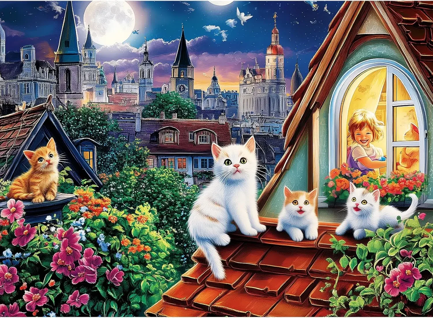 Пазлы для взрослых на крыше, кошек, котят, 120/300/500/1000 шт., развлекательные игрушки для снятия стресса, пейзажные деревянные пазлы, подарок
Пазлы для взрослых на крыше, кошек, котят, 120/300/500/1000 шт., развлекательные игрушки для снятия стресса, пейзажные деревянные пазлы, подарок
