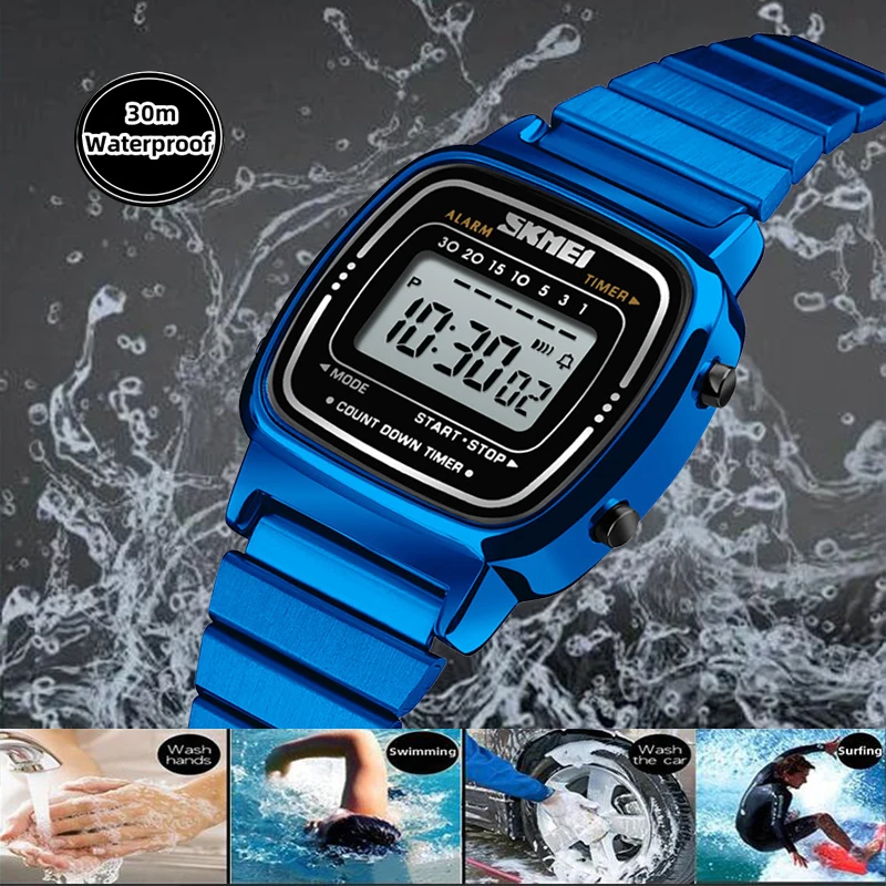 Skmei Women Bracelet Dress Watches Luxury Brand Stainless Steel Strap Fashion Waterproof Digital Chronograph Wristwatch
Skmei Women Bracelet Dress Watches Luxury Brand Stainless Steel Strap Fashion Waterproof Digital Chronograph Wristwatch