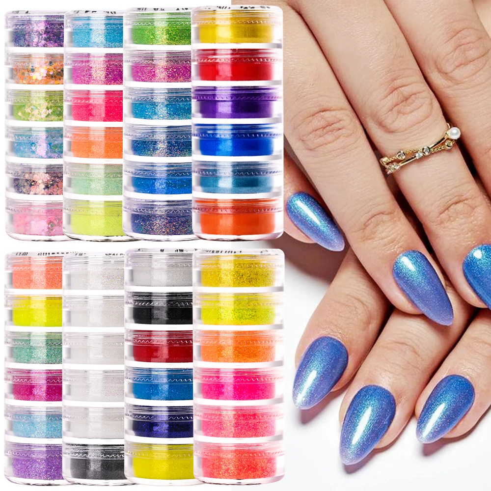 6 Colors/Set Neon Pigment for Nails Holographic Nails Glitter Powder Nail Art Shining Flakes Sequins Chrome Dust Manicure Decor
6 Colors/Set Neon Pigment for Nails Holographic Nails Glitter Powder Nail Art Shining Flakes Sequins Chrome Dust Manicure Decor