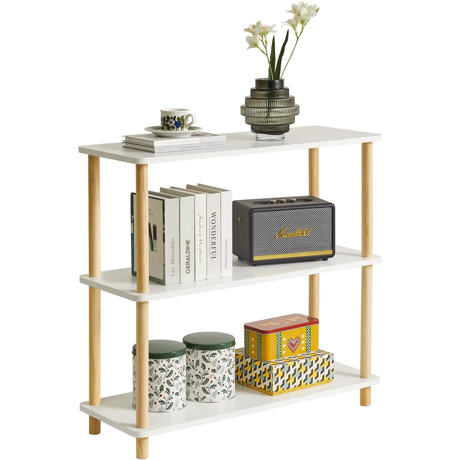 3-Tier Modern White Wooden Bookshelf Storage Organizer For Living Room Bedroom Office
3-Tier Modern White Wooden Bookshelf Storage Organizer For Living Room Bedroom Office