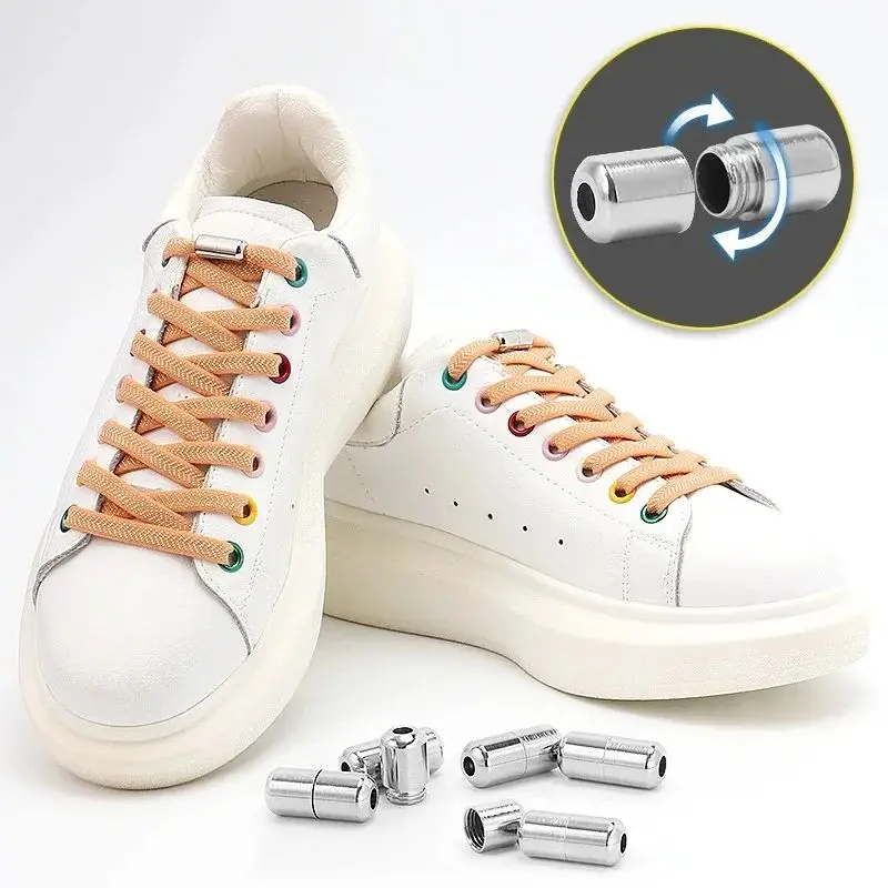 1 Pair Elastic No Tie Shoelaces Flat Laces with Metal Lock for Sneakers Easy To Wear for Kids and Adults
1 Pair Elastic No Tie Shoelaces Flat Laces with Metal Lock for Sneakers Easy To Wear for Kids and Adults