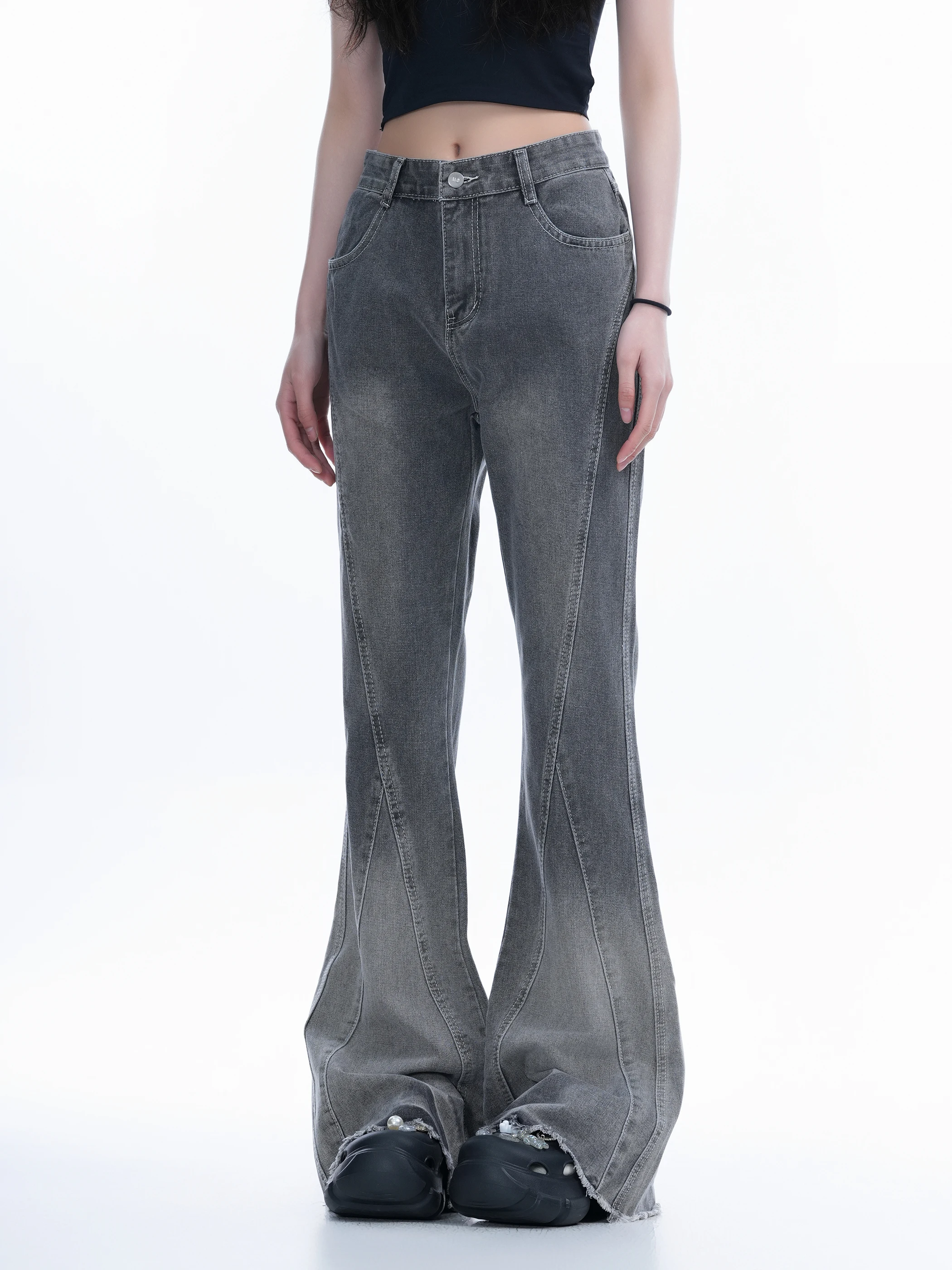 Утягивающие брюки с высокой талией, обычные длинные брюки-клеш для молодых женщин, повседневная одежда, всесезонные эластичные джинсовые джинсы
Утягивающие брюки с высокой талией, обычные длинные брюки-клеш для молодых женщин, повседневная одежда, всесезонные эластичные джинсовые джинсы