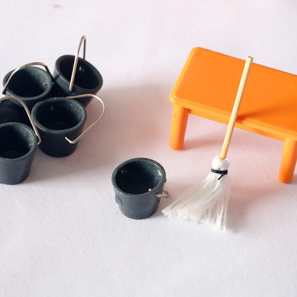 4Sets Lifelike Mini Mop Bucket Kit Miniature Cleaning Tool Mini House Decors Living Room Study Room Decoration Home Accessory
4Sets Lifelike Mini Mop Bucket Kit Miniature Cleaning Tool Mini House Decors Living Room Study Room Decoration Home Accessory