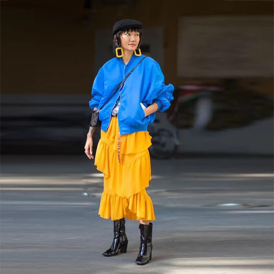 Модные многоярусные женские юбки, атласные юбки с высокой талией для девушек, женская официальная одежда, вечерние платья, юбка-карандаш средней длины, индивидуальный цвет
Модные многоярусные женские юбки, атласные юбки с высокой талией для девушек, женская официальная одежда, вечерние платья, юбка-карандаш средней длины, индивидуальный цвет