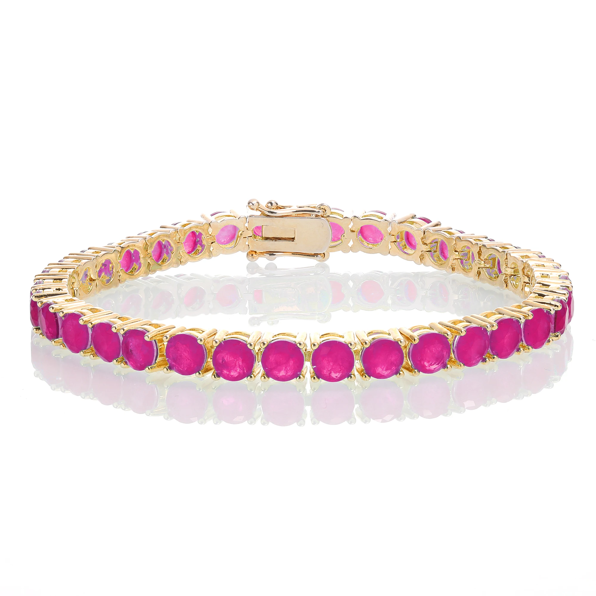 Vientiane Jewelry Fusion Tennis Bracelet Red -Gold Plated Round Double Stone Tennis Bracelet
Vientiane Jewelry Fusion Tennis Bracelet Red -Gold Plated Round Double Stone Tennis Bracelet