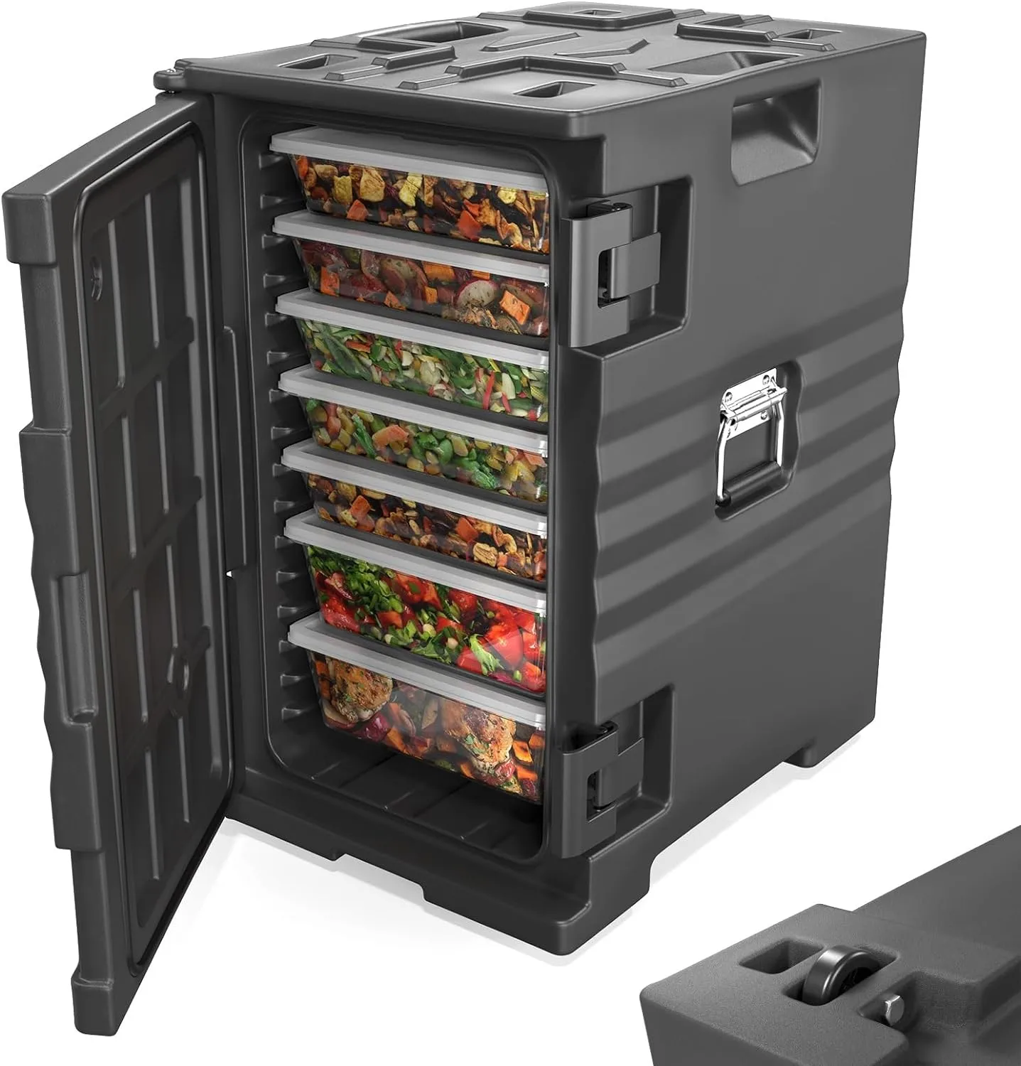 109QT Portable Food Warmer Box with 4 Wheels, Double Buckles, Large Capacity
109QT Portable Food Warmer Box with 4 Wheels, Double Buckles, Large Capacity