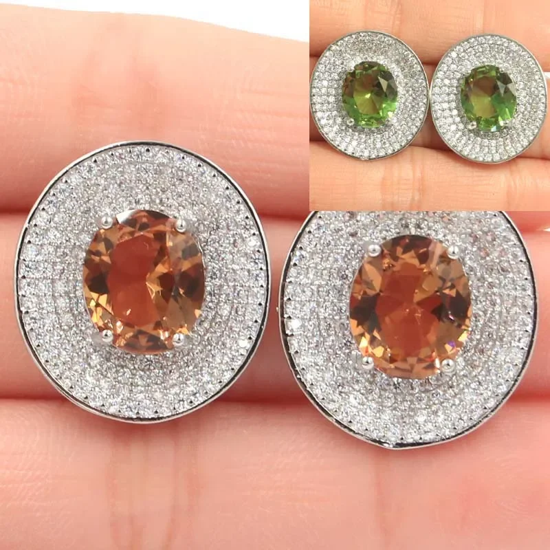 10g Customized 925 SOLID STERLING SILVER Earrings Stunning Fire Rainbow Mystic Topaz Violet Topaz Zultanitel Spinel CZ Daily Wea
10g Customized 925 SOLID STERLING SILVER Earrings Stunning Fire Rainbow Mystic Topaz Violet Topaz Zultanitel Spinel CZ Daily Wea