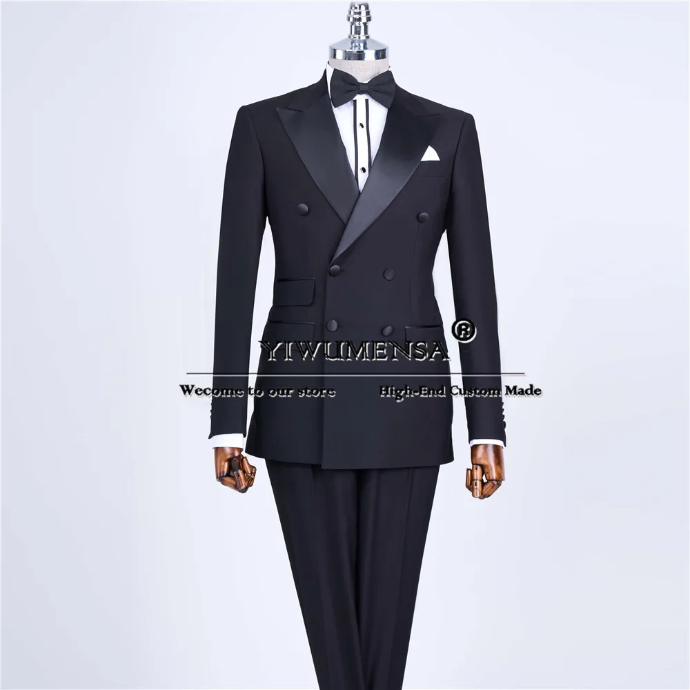 Man Double Breasted Suits Slim Fit Prom Blazer Customized 2 Pieces Set Groom Business Man Wedding Tuxedo traje de hombre elegant
Man Double Breasted Suits Slim Fit Prom Blazer Customized 2 Pieces Set Groom Business Man Wedding Tuxedo traje de hombre elegant