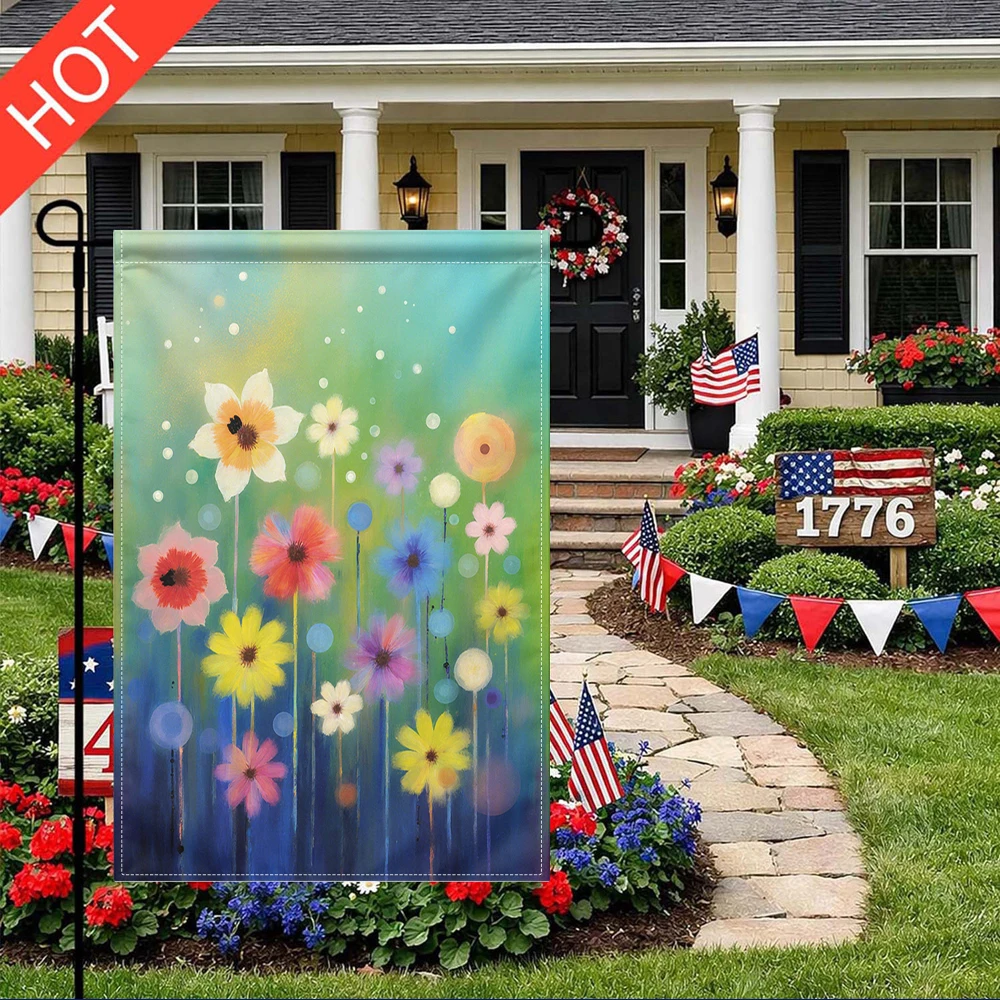 Watercolor Floral Garden Flag Double Sided Print No Flagpole Included, Spring Summer Outdoor Yard Decor
Watercolor Floral Garden Flag Double Sided Print No Flagpole Included, Spring Summer Outdoor Yard Decor
