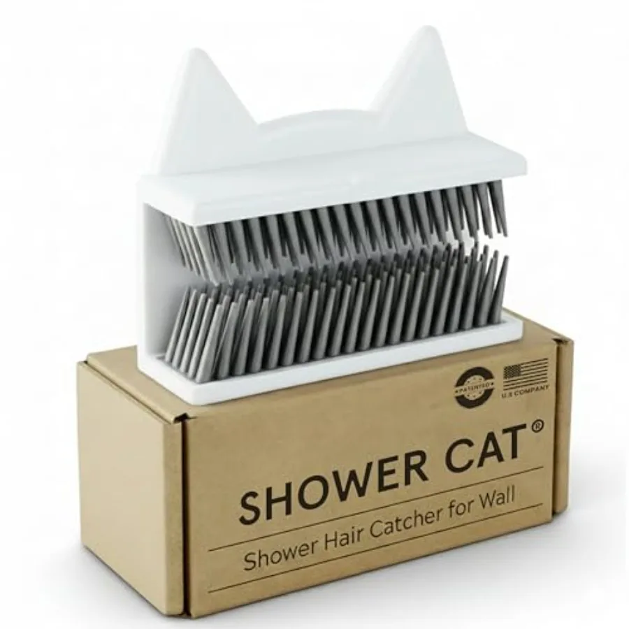 Shower Hair Catcher for Wall Hair Collector for Shower and Tub, Shower Hair Trap Keeps Loose Hair Off Shower Wall and Out of Dr
Shower Hair Catcher for Wall Hair Collector for Shower and Tub, Shower Hair Trap Keeps Loose Hair Off Shower Wall and Out of Dr