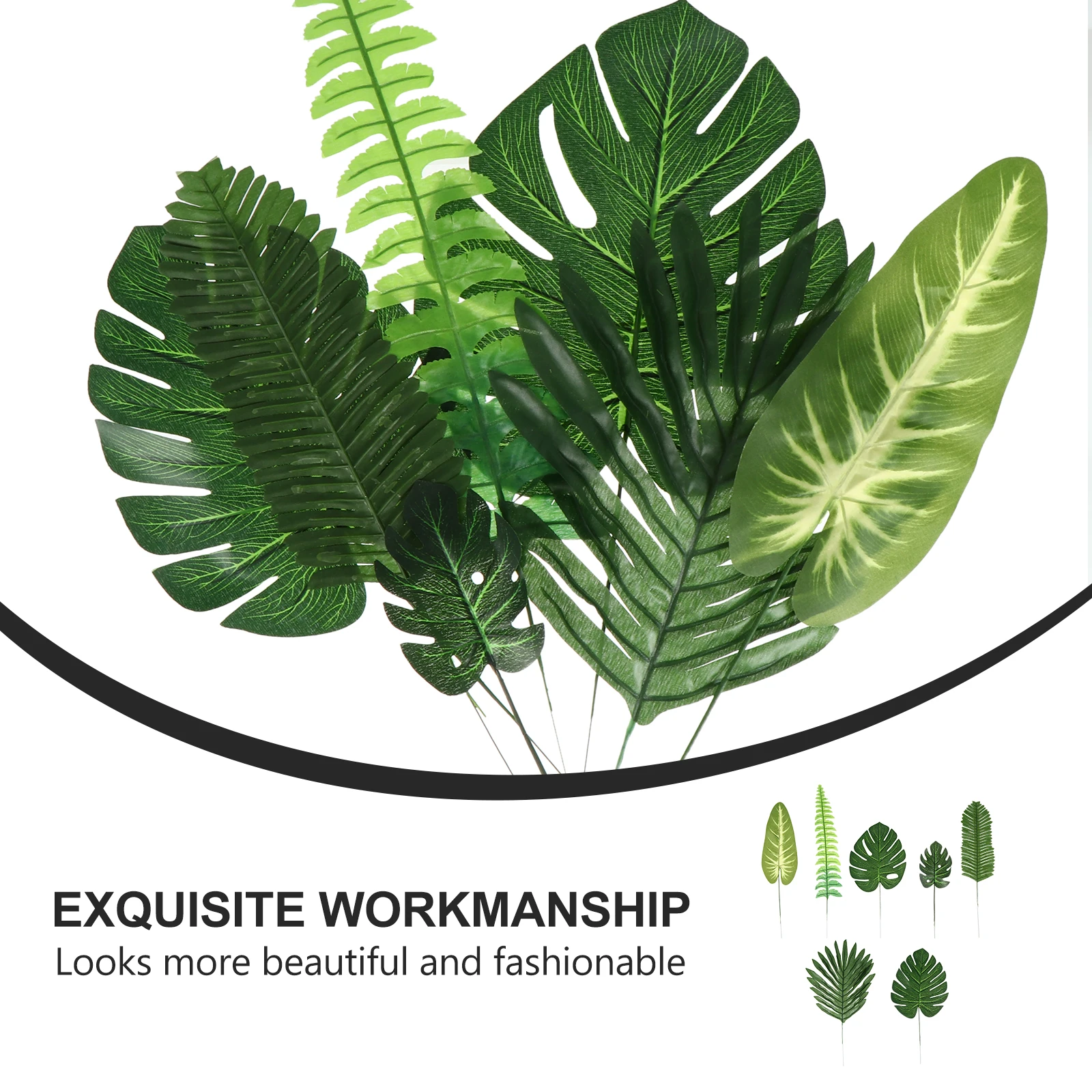 63 шт., имитация пальмовых украшений, тропические листья, зеленые искусственные растения для свадебной вечеринки, домашний декор, украшения
63 шт., имитация пальмовых украшений, тропические листья, зеленые искусственные растения для свадебной вечеринки, домашний декор, украшения