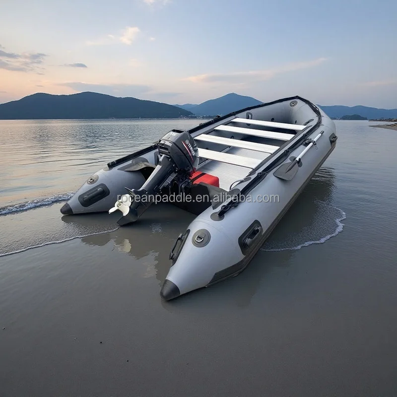 Customized PVC Rubber Boat Aluminum Floor Bottom Inflatable Fishing Boat Rescue Speed Rowing Boat For Sale
Customized PVC Rubber Boat Aluminum Floor Bottom Inflatable Fishing Boat Rescue Speed Rowing Boat For Sale