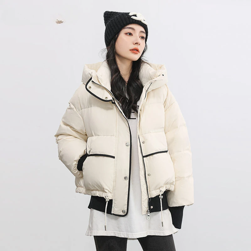 Winter Women White Duck Down Coat Casual Loose Solid Light Stand Collar Outwear Female Hooded Zipper Puffer Parka Jacket B112
Winter Women White Duck Down Coat Casual Loose Solid Light Stand Collar Outwear Female Hooded Zipper Puffer Parka Jacket B112