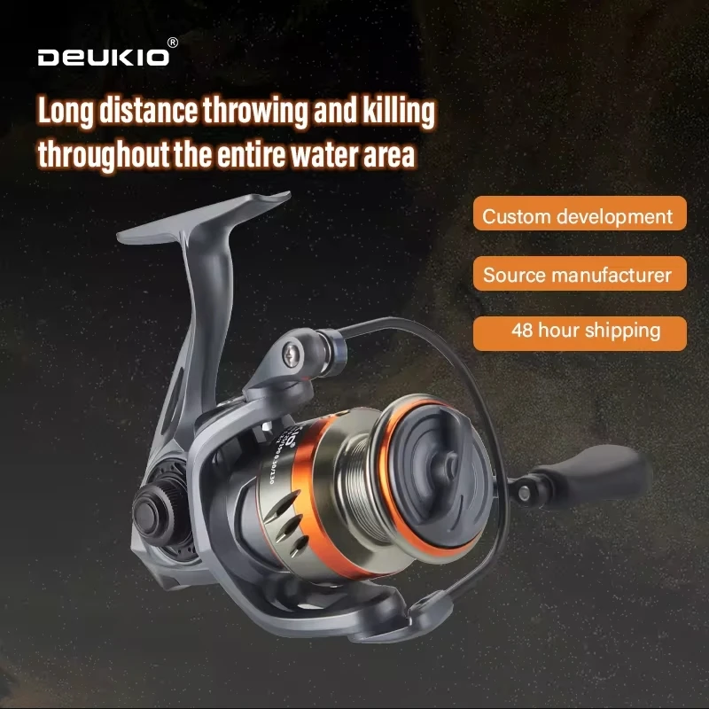 DEUKIO Spinning Fishing Reel No Gaps 3+1 Stainless-Steel Ball Bearings CNC Spool Handle 5.2:1 Gear Ratio 12kg Max Drag Saltwater
DEUKIO Spinning Fishing Reel No Gaps 3+1 Stainless-Steel Ball Bearings CNC Spool Handle 5.2:1 Gear Ratio 12kg Max Drag Saltwater