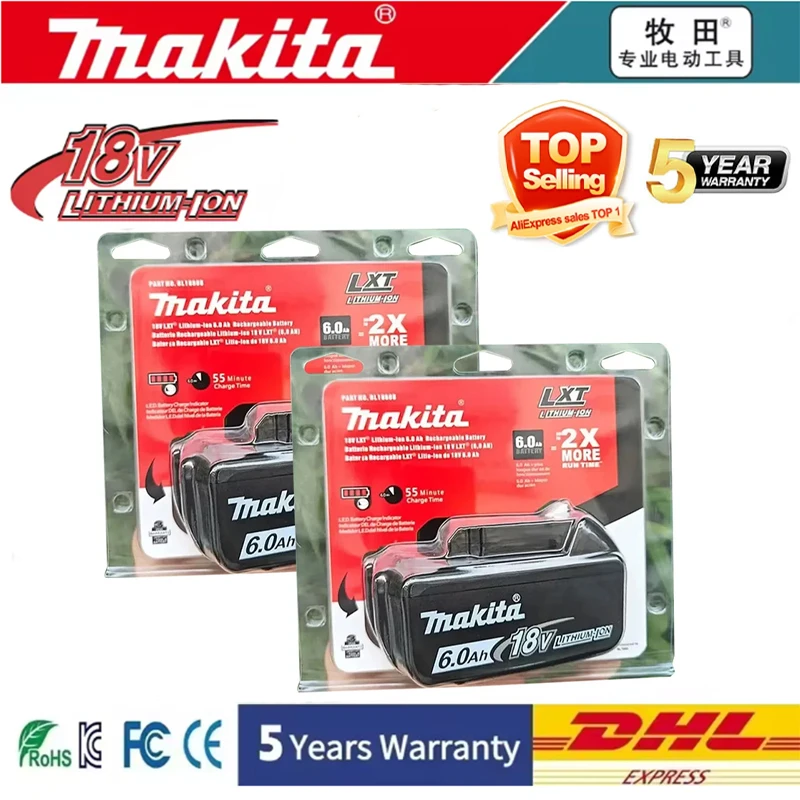 DAS180 Original Makita 18v Battery BL1850 Bl1860 Bl1860 Bl1830 Bl1815 Bl1840 LXT400 6.0Ah for Makita 18v Tools Drill Battery
DAS180 Original Makita 18v Battery BL1850 Bl1860 Bl1860 Bl1830 Bl1815 Bl1840 LXT400 6.0Ah for Makita 18v Tools Drill Battery