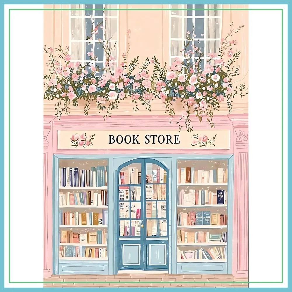 DIY Diamond Painting Kits for Adults, Bookstore 5D Full Round Drill Gem Art, 12x16 inch Home Wall Decor
DIY Diamond Painting Kits for Adults, Bookstore 5D Full Round Drill Gem Art, 12x16 inch Home Wall Decor