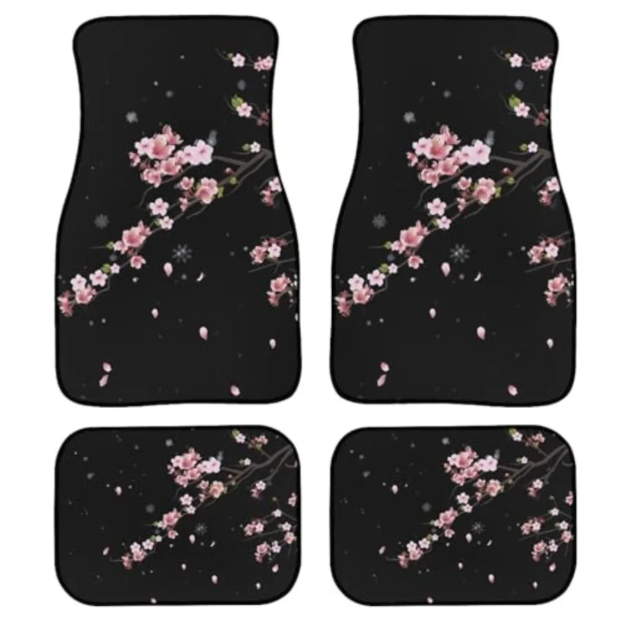 Автомобильные коврики с рисунком цветов вишни, универсальные, с абстрактным изображением японских розовых цветов и падающих лепестков, для передних и задних сидений автомобиля
Автомобильные коврики с рисунком цветов вишни, универсальные, с абстрактным изображением японских розовых цветов и падающих лепестков, для передних и задних сидений автомобиля