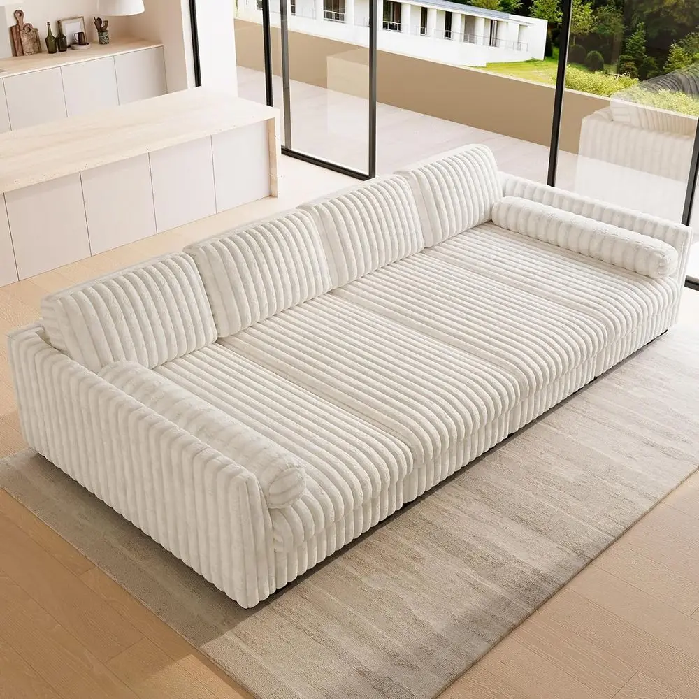 Plush Corduroy ular Cloud Soa Bed with Deep Seat Sectional Cloud Couches or Living Room. Beige Couch
Plush Corduroy ular Cloud Soa Bed with Deep Seat Sectional Cloud Couches or Living Room. Beige Couch