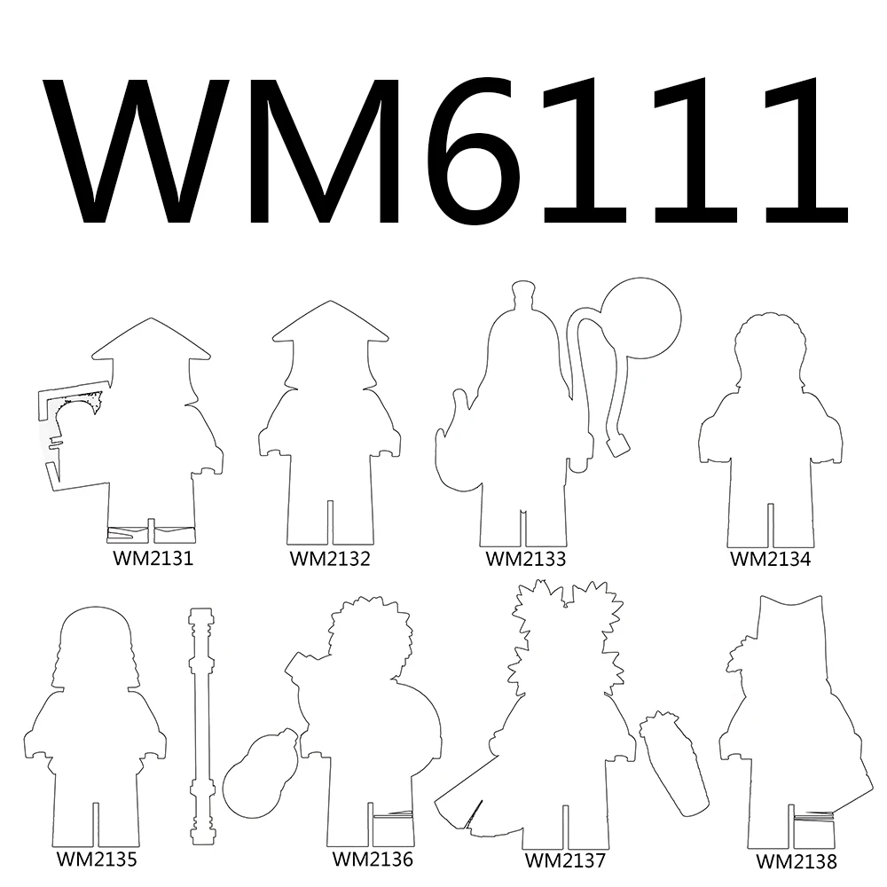 WM6111 Anime Minifigures Building Blocks Toy WM2131 WM2132 WM2133 WM2134 WM2135 WM2136 WM2137 WM2138
WM6111 Anime Minifigures Building Blocks Toy WM2131 WM2132 WM2133 WM2134 WM2135 WM2136 WM2137 WM2138