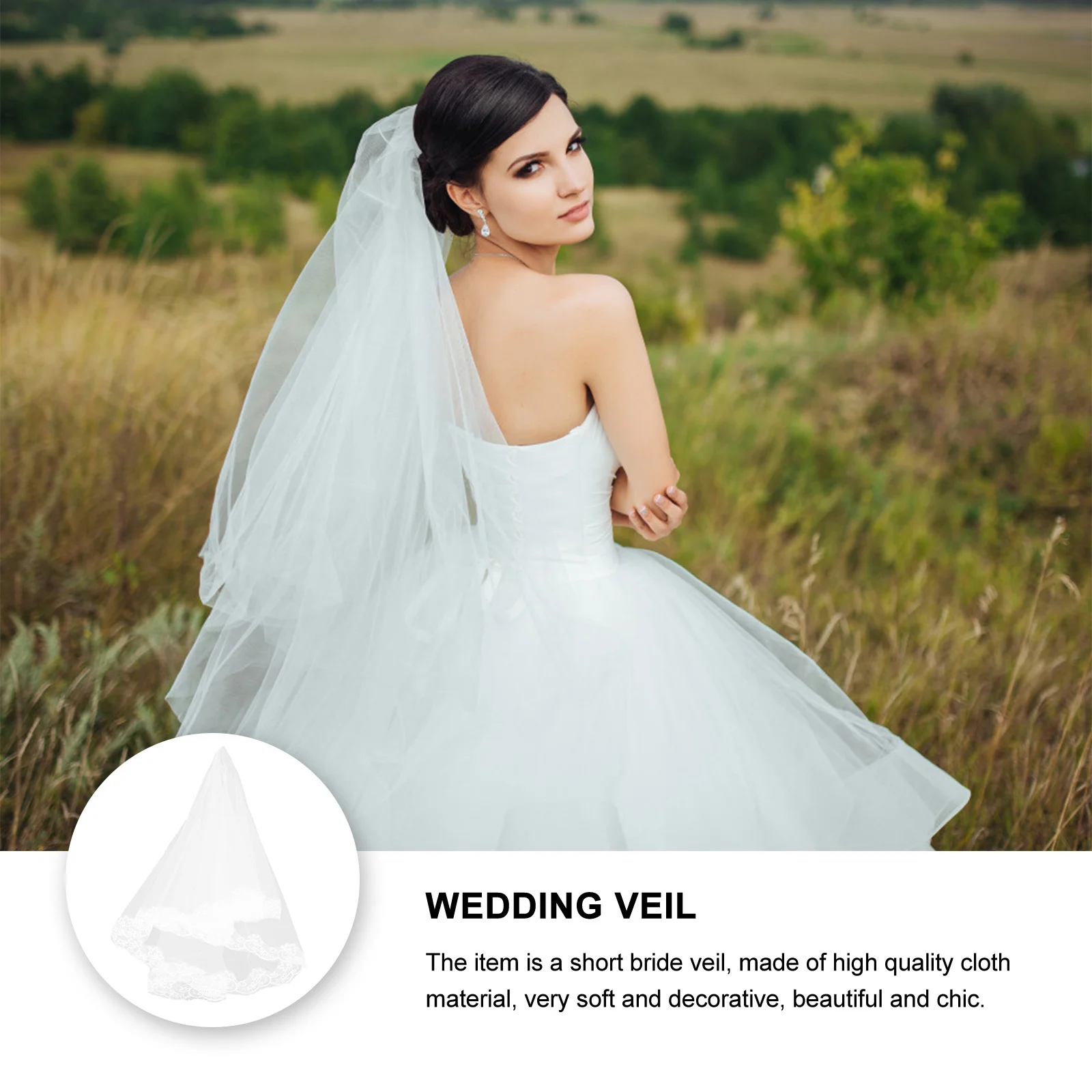 Lace Tulle Bridal Elegant Wedding Hair Accessory For Bride Lace Wedding Veil Bridal Headdress Flower Veil Photography Prop
Lace Tulle Bridal Elegant Wedding Hair Accessory For Bride Lace Wedding Veil Bridal Headdress Flower Veil Photography Prop