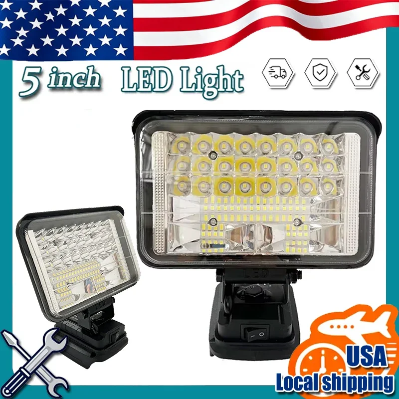 Fit Makita 5 Inch LED Light Portable Spotlights Cordless Outdoor Work Fishing Handheld Emergency Tool Light Fit 20V 18V Battery
Fit Makita 5 Inch LED Light Portable Spotlights Cordless Outdoor Work Fishing Handheld Emergency Tool Light Fit 20V 18V Battery
