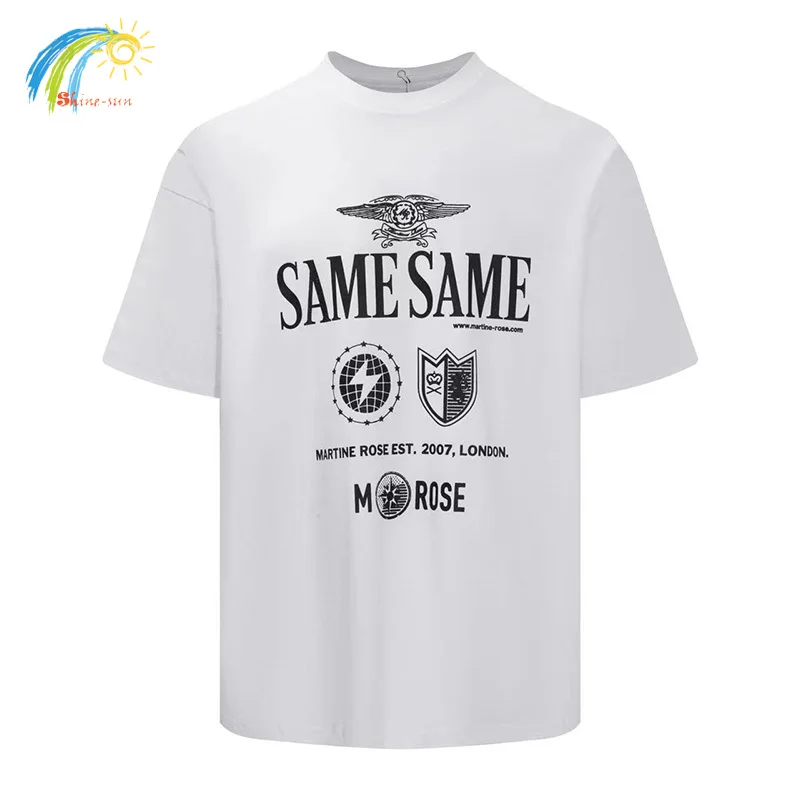 Casual Fashion Black White Logo Print MARTINE ROSE T-Shirt Men Women High Quality Cotton Oversized Short Sleeve Tee With Tag
Casual Fashion Black White Logo Print MARTINE ROSE T-Shirt Men Women High Quality Cotton Oversized Short Sleeve Tee With Tag