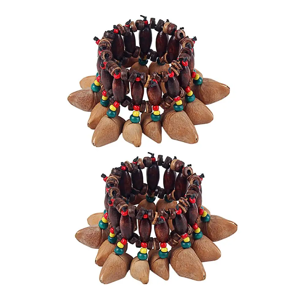 2Pcs Nut Bracelet Handbell Bracelet Handbell Durable Bright African Drum Bells Toy Musical Instrument Percussion
2Pcs Nut Bracelet Handbell Bracelet Handbell Durable Bright African Drum Bells Toy Musical Instrument Percussion