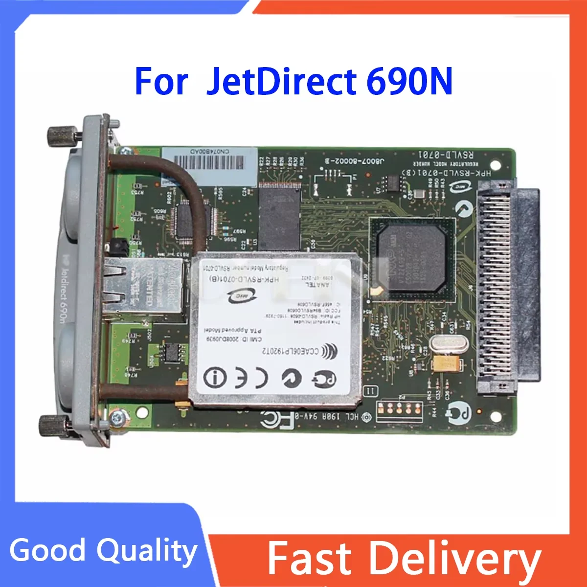 J8001-60011/J8001-60012 JetDirect 690N J8007G Ethernet Внутренняя сетевая карта сервера печати для деталей принтера и плоттера Designjet
J8001-60011/J8001-60012 JetDirect 690N J8007G Ethernet Внутренняя сетевая карта сервера печати для деталей принтера и плоттера Designjet