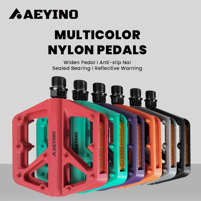 AEYINO Ultralight Bicycle Pedals Non-slip Du-Bearing Folding Bike Pedals Mountain Road Bicycle Flat Pedal Nylon Cycling Parts
AEYINO Ultralight Bicycle Pedals Non-slip Du-Bearing Folding Bike Pedals Mountain Road Bicycle Flat Pedal Nylon Cycling Parts