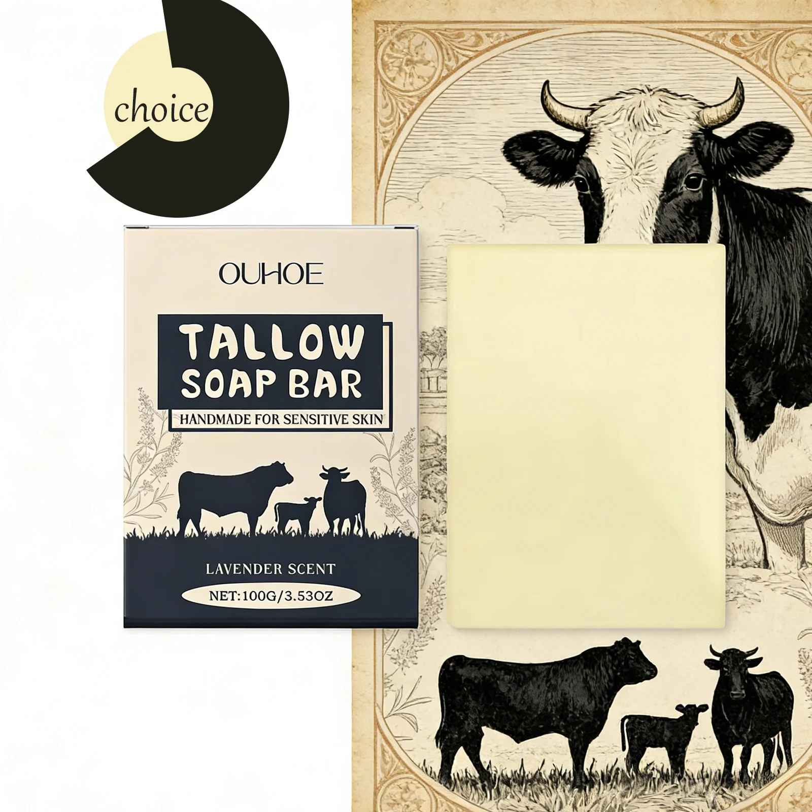 OUHOE Травяное увлажняющее мыло Tallow - блоки в воде, снимает сухую кожу для тела и лица, 1 шт./2 шт./5 шт./10 шт. Доступны варианты
OUHOE Травяное увлажняющее мыло Tallow - блоки в воде, снимает сухую кожу для тела и лица, 1 шт./2 шт./5 шт./10 шт. Доступны варианты