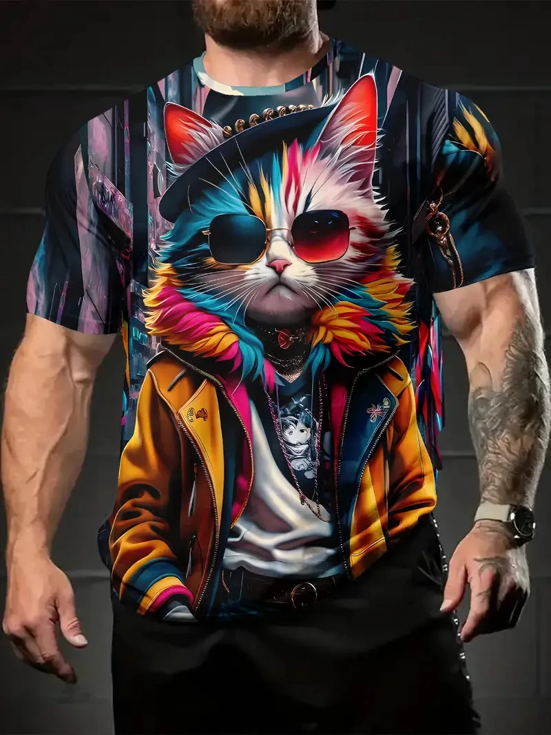 3D Animal Men's T-Shirt Summer Outdoor Street Fashion Round Neck Top Short Sleeve 3D Style Plus OverSize Loose Men's Clothing
3D Animal Men's T-Shirt Summer Outdoor Street Fashion Round Neck Top Short Sleeve 3D Style Plus OverSize Loose Men's Clothing