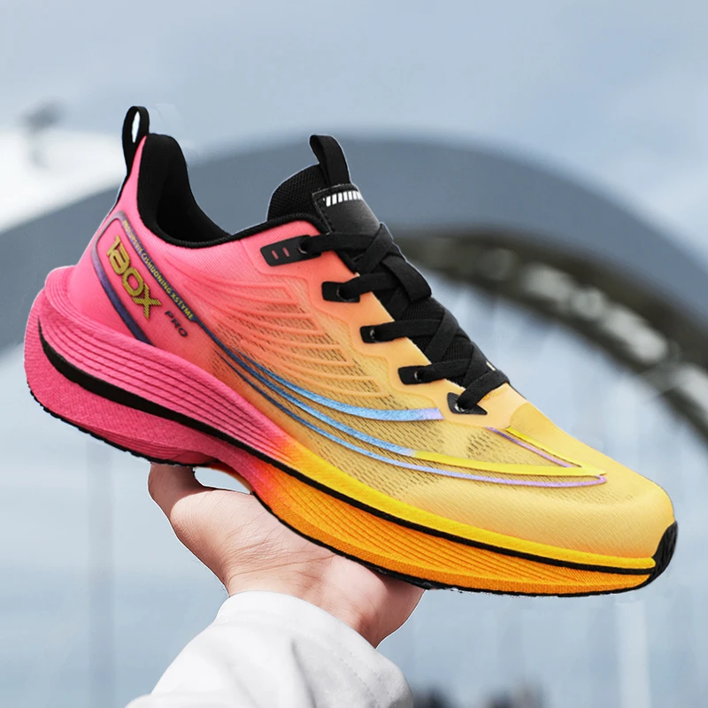 Brand Men's Carbon Plate Running Shoes Soft Cushion Shock Absorbing Sports Shoes Unisex Sneakers Light Anti-Slip Training Shoes
Brand Men's Carbon Plate Running Shoes Soft Cushion Shock Absorbing Sports Shoes Unisex Sneakers Light Anti-Slip Training Shoes