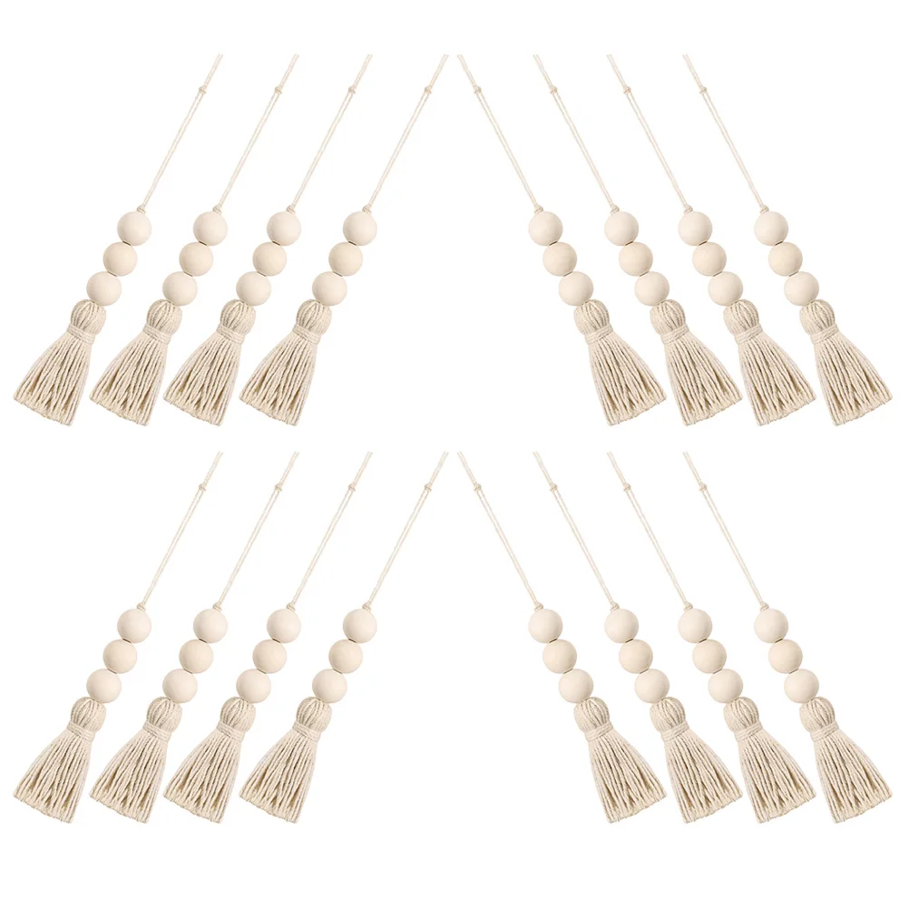 16 Pcs Wood Beads Rustic Cotton Rope Tassel Decor Hanging naments Home Wall Door Adornment DIY Bedroom Living Room Kids
16 Pcs Wood Beads Rustic Cotton Rope Tassel Decor Hanging naments Home Wall Door Adornment DIY Bedroom Living Room Kids