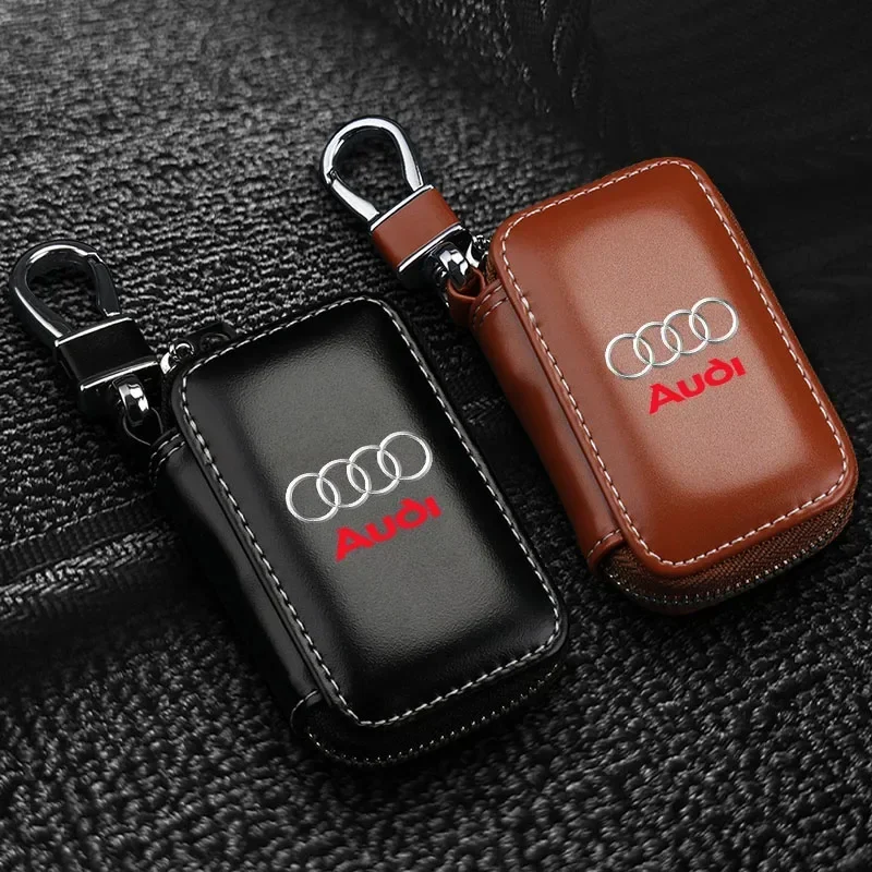 Leather Car Emblem Key Case Keychain Zipper Key Case Bag Car accessories For Audi S3 S5 S1 S4 S2 S6 RS3 RS4 RS5 TT A2 A3 A4 A5
Leather Car Emblem Key Case Keychain Zipper Key Case Bag Car accessories For Audi S3 S5 S1 S4 S2 S6 RS3 RS4 RS5 TT A2 A3 A4 A5