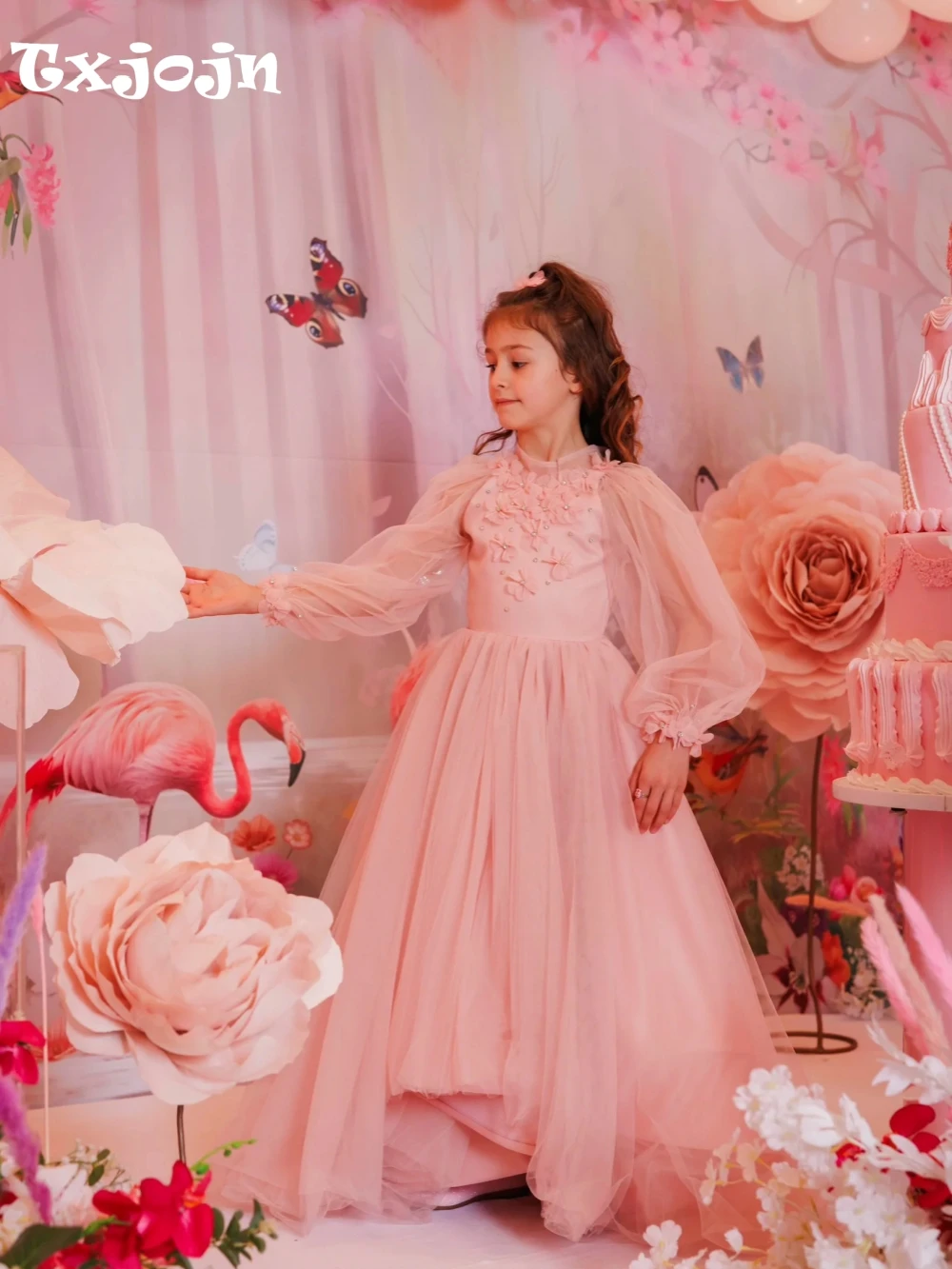 Pink Beaded Puff Sleeve Kids Princess Gown Banquet Party Wear Graceful Charming 3D Flower Girls Dresses For Wedding In Stocks
Pink Beaded Puff Sleeve Kids Princess Gown Banquet Party Wear Graceful Charming 3D Flower Girls Dresses For Wedding In Stocks