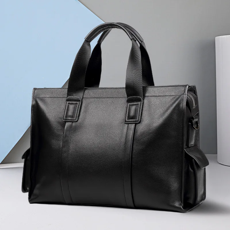 Men's bag leather men's handbag leather computer bag 14 inch business large capacity slung briefcase birthday gift
Men's bag leather men's handbag leather computer bag 14 inch business large capacity slung briefcase birthday gift