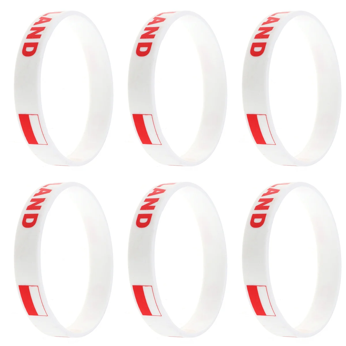 6Pcs Premium Silicone Wristband Lightweight Comfort Fit Country Wrist Bands for Sports Events Global Tournament Fans
6Pcs Premium Silicone Wristband Lightweight Comfort Fit Country Wrist Bands for Sports Events Global Tournament Fans