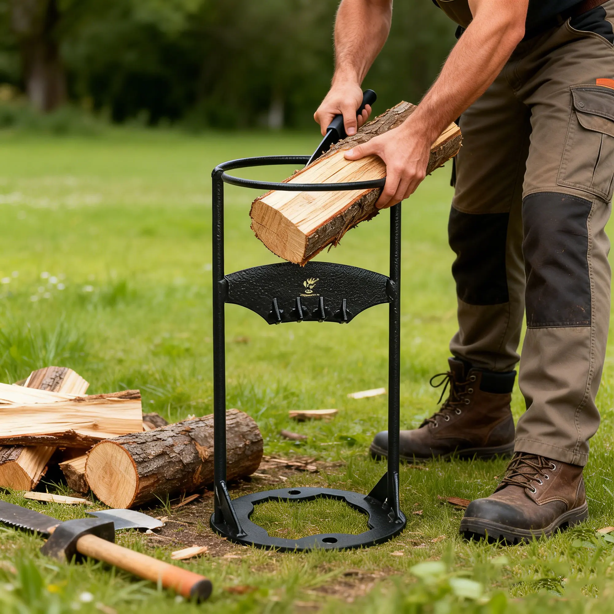 Log Splitter, Manual Wood Kindling Splitter for Indoor & Outdoor, Compact in size, Suitable for Smaller Pieces of Firewood
Log Splitter, Manual Wood Kindling Splitter for Indoor & Outdoor, Compact in size, Suitable for Smaller Pieces of Firewood