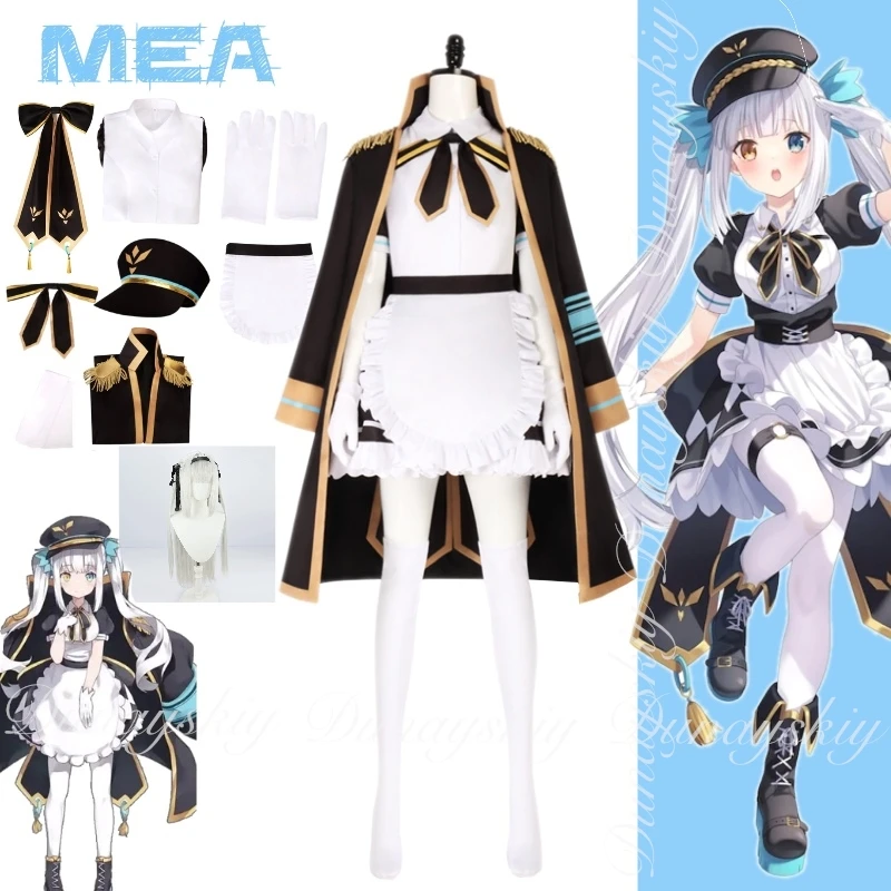 Youtuber Virtual Idol Mea One Member Of Personal Momentum Французская горничная с военной формой и кепкой Косплей Костюм Полный костюм
Youtuber Virtual Idol Mea One Member Of Personal Momentum Французская горничная с военной формой и кепкой Косплей Костюм Полный костюм