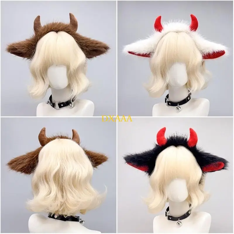 DXAA 1/2PCS Animal Yak Costume Set с як -ушами для повязки на голову Як хвостовые аксессуары для Хэллоуина.
DXAA 1/2PCS Animal Yak Costume Set с як -ушами для повязки на голову Як хвостовые аксессуары для Хэллоуина.